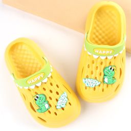 Cute Walk by Babyhug Clogs With Dino Applique - Yellow-picture-23