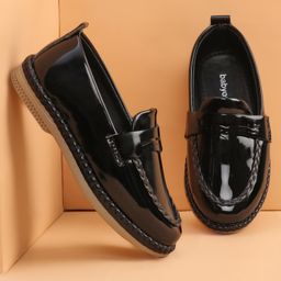 Babyoye Slip on Style Formal & Party Wear Shoes -Black-image-14