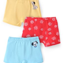 Babyoye Disney Interlock Knit Briefs with 101 Dalmatians Graphics Pack of 3 - Blue Yellow & Pink-image-78