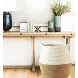 HABEREINDIA Cotton Laundry Storage Basket-image-67