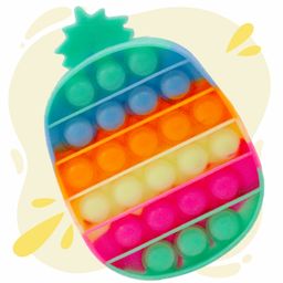 Aditi Toys Pineapple Shape Glow in the Dark Pop-it Fidget Toy  Multicolor-5