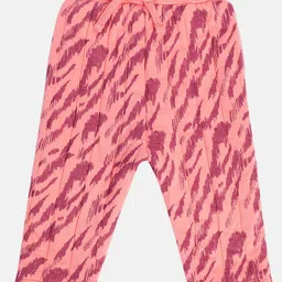 MINI KLUB Cotton Abstract Printed Pant - Coral-picture-36