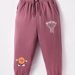 Taeko Looper Knit Full Length Lounge Pant with Text Print - Rose Gold-picture-17