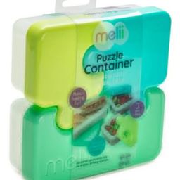 Melii Puzzle Shaped Snacks Container - Mint & Blue-51