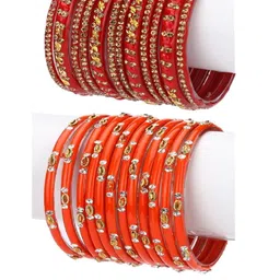 1ST TIME Red Alloy Bangle-49