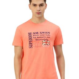 AMSWAN Men Typography Printed Applique T-shirt-image-95