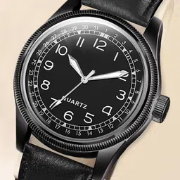 DOUBLERUN Men Dial & Leather Straps Analogue Multi Function Watch H05N1610-17