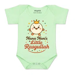 Arvesa Kids-Unisex Green Cotton Rompers-picture-41