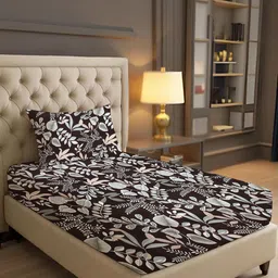 IVAZA Yellow Geometric 1000 Polyester Single-image-96