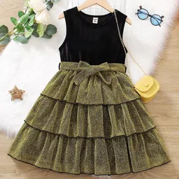 Miss & Chief Embellished Net A-Line Dress-picture-51