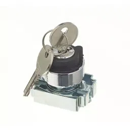 RS PRO 3 Position Key Switch Head Latching 22 mm Cutout, 2052379-39