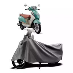 Auto Pearl Two Wheeler Cover with Bag for Suzuki SS 125, Silver-image-76