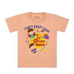 Arvesa Kids Typography Printed Cotton T-shirt-picture-44