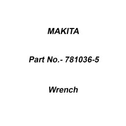 Makita Wrench Size 10 for 3709, Part No 781036-5-43