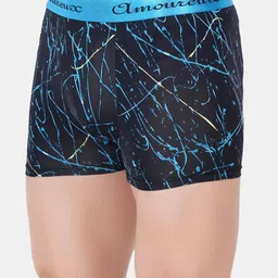 AMOUREUX Men Printed Outer Elastic Trunks image 5