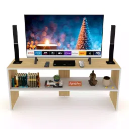 Furnifry 109 x 33.5 x 45.5 cm Walnut Wood Wall Mounted Rectangular TV Cabinet-image-19
