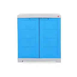 Cello Novelty Compact Blue with Grey Strip Plastic Shoe Rack-image-62