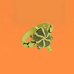 Dynamic Retail Global Tortoise Turtle Kachua Meru Ring for Men Women Boys Girl Vastu Fengshui TZR13 Brass Gold Plated Ring ()-picture-53