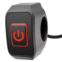 Amici Auto Motorcycle Handlebar Switch 12 V 10 Amp with 58 cm Wire Length, 1xDC-SW-251L-10