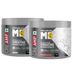 Creatine Monohydrate CreAMP Unflavoured & Watermelon Kool Aid Combo - 100g x 2-18