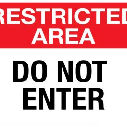 Color World Express 11x17 Inches Do Not Enter Vinyl Self Adhesive Sticker SS-28-37