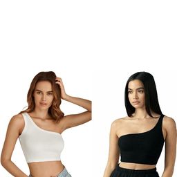 PINOVO Black Cotton Tops-picture-40