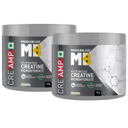 MuscleBlaze Creatine Monohydrate Unflavoured 100g - Pack of 2-5