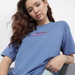 The Roadster Life Co. Typography Printed Drop-Shoulder Sleeves Pure Cotton T-shirt-image-63