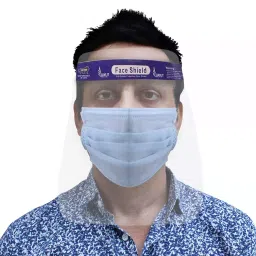 Biroller 350 Micron Disposable Face Shield with Adjustable Elastic Strap BRFSN01 image 2