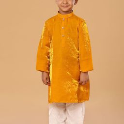 The Mini Trunk Boys Embellished Regular Straight Kurta with Trousers-4