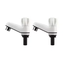 Cosvit Pillar Tap PVC Plastic Matt Finish, Cosvit M242 (Pack of 2 Pcs)-image-72