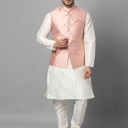Ethluxis Men Regular Dupion Silk Kurta with Churidar-14
