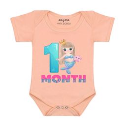 Arvesa Infants Monthly Milestone Printed Envelope Neck Bodysuit-image-65