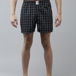 U.S. Polo Assn. Men Pack of 2 Checked Pure Cotton Boxers 8905202300595-Multi-11