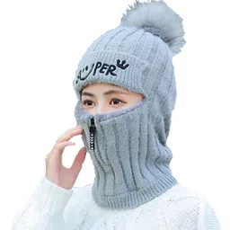 SYGA Winter Beanie Cap Gray - Circumference 50-60 cm-picture-30