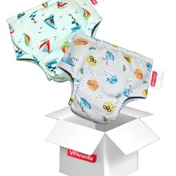 VParents Padded Underwear for Babies and Toddlers with 3 Layers of Cotton Padding Potty Training  Pull Up & Diaper-Free Time Pack of 2 (1 - 2 years ) (Print may vary)-9