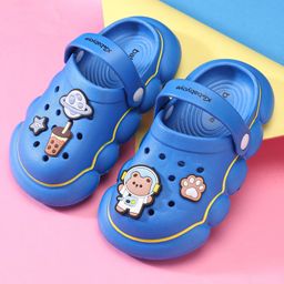 Babyoye Clogs with Back Strap Closure - Blue-image-89