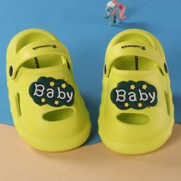 Cute Walk by Babyhug Clogs with Back Strap & Applique - Light Green-picture-43