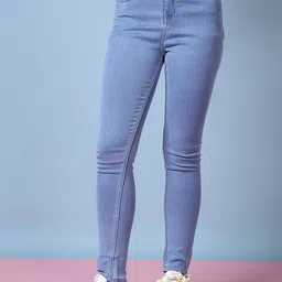 V-Mart Women Cotton Light Fade Mid-Rise Stretchable Jeans-image-55