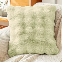 LUXEHOME INTERNATIONAL Lime Green Square Cushion Covers-image-55