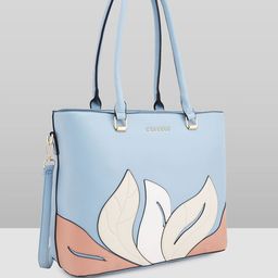 Caprese Structured Tote Bag with Applique image 5