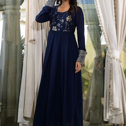 AKS Couture Women Embellished Sequined Maxi Ethnic Dress-image-44