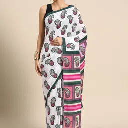 BUTA BUTI Paisley Pure Cotton Saree-43