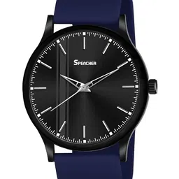 SPENCHER Men Set Of 3 traps Analogue Multi Function Watch Spencher Dope BLue Silicon Strap image 3