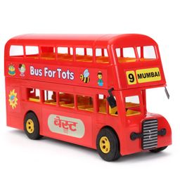Prime Double Decker Toy BEST Bus - Red-8