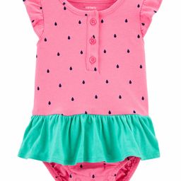 Carter's Watermelon Frock Style Onesie  - Pink-image-26