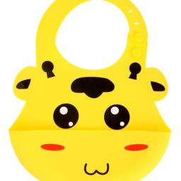 Yellow Bee Yellow Easy Clean Silicone Bib with Crumb Collector - Yellow-picture-17