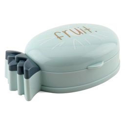 Strawberry Shape Soap Case Fruit Print - Blue-93