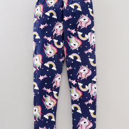 Kookie Kids Full Length Leggings Allover Print - Pink-image-81