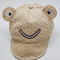 Kid-O-World Animal Face Embroidered Cap - Circumference 21cm - Beige-image-66